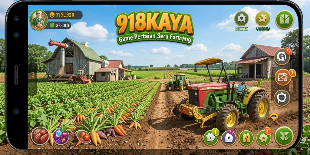 Gameplay seru dalam 918KAYA dengan fokus pada pertanian.