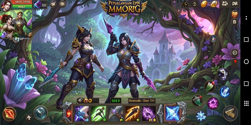 Tampilan visual menarik dari gameplay AA62 yang mendebarkan.