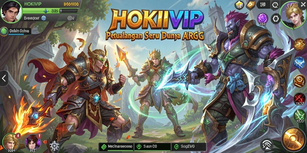 Screenshot gameplay HOKIVIP dengan pertarungan seru dan grafik menawan.