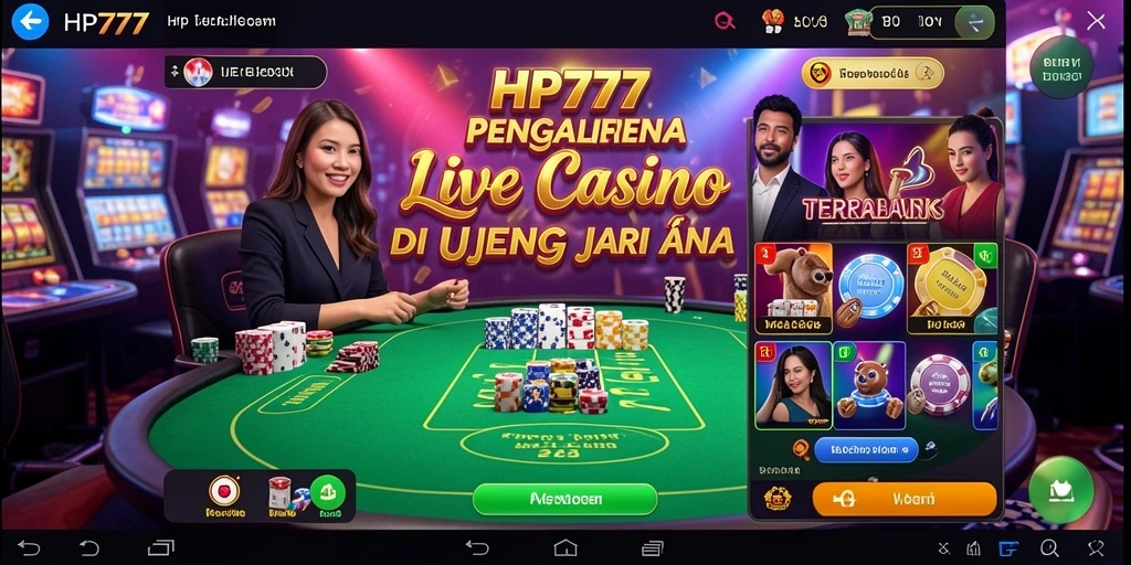 Gameplay seru dengan dealer langsung di HP777.