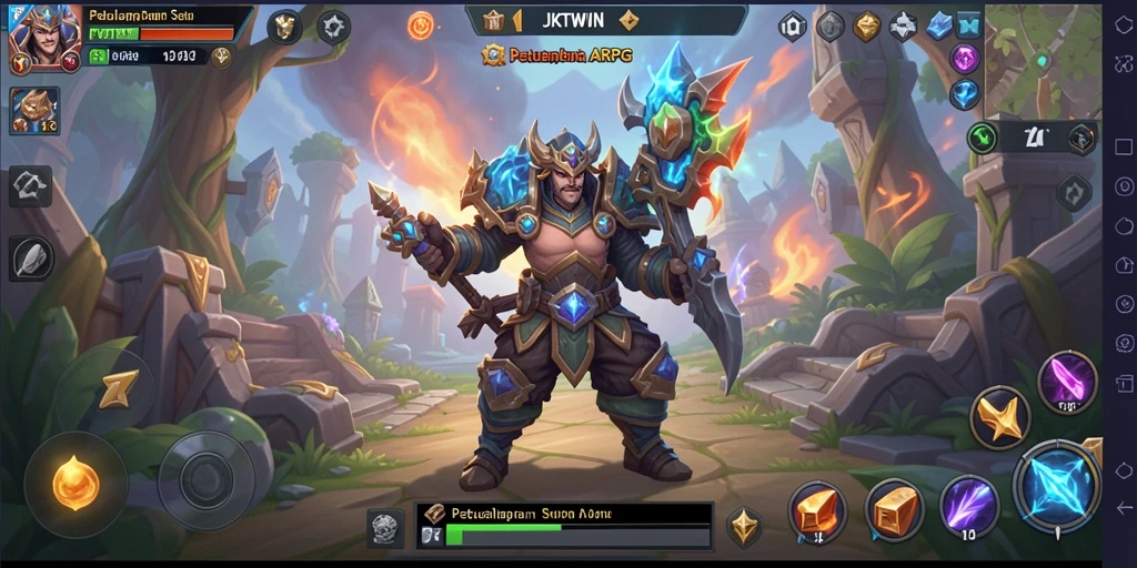 Tampilan gameplay JKTWIN yang menegangkan dan penuh aksi.