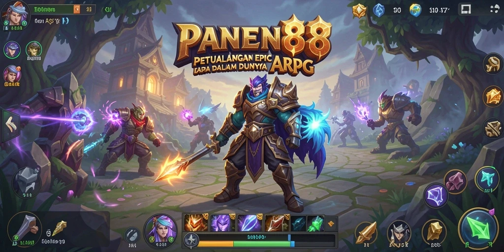 Tangkapan layar gameplay PANEN88 menunjukkan pertempuran seru di dunia ARPG.
