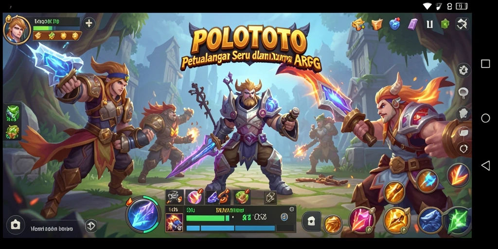 Tampilan gameplay menarik dalam dunia ARPG POLOTOTO.