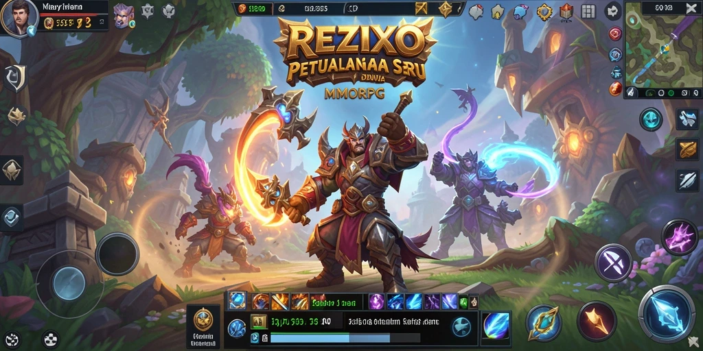 Tampilan gameplay seru dan menegangkan di dunia RPG REZIXO.