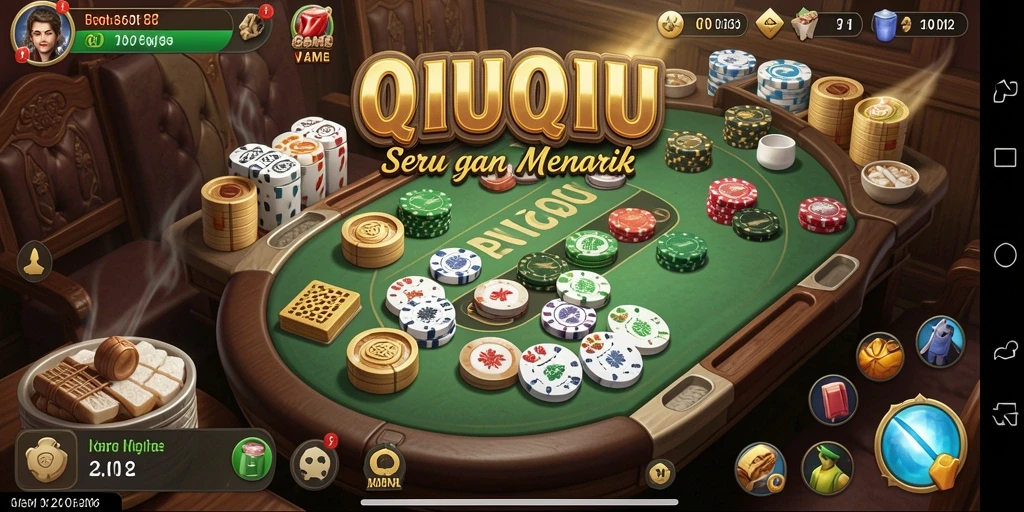 Tangkapan layar gameplay QiuQiu yang menarik dan seru.